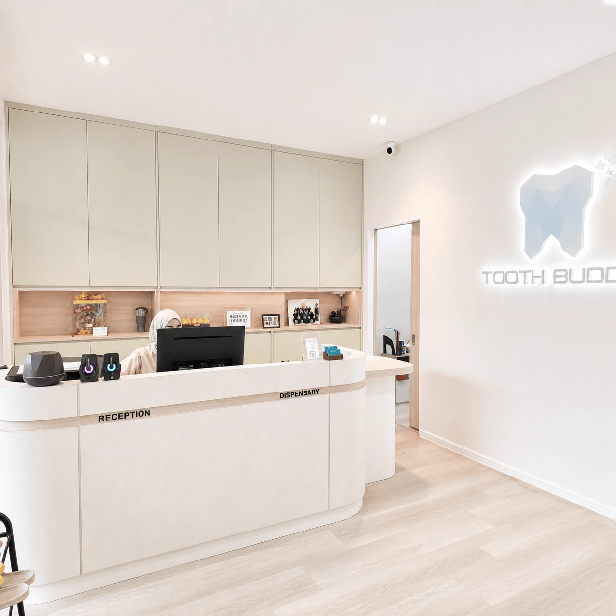Reception area at Tooth Buddy Dental Clinic Bandar Sungai Long