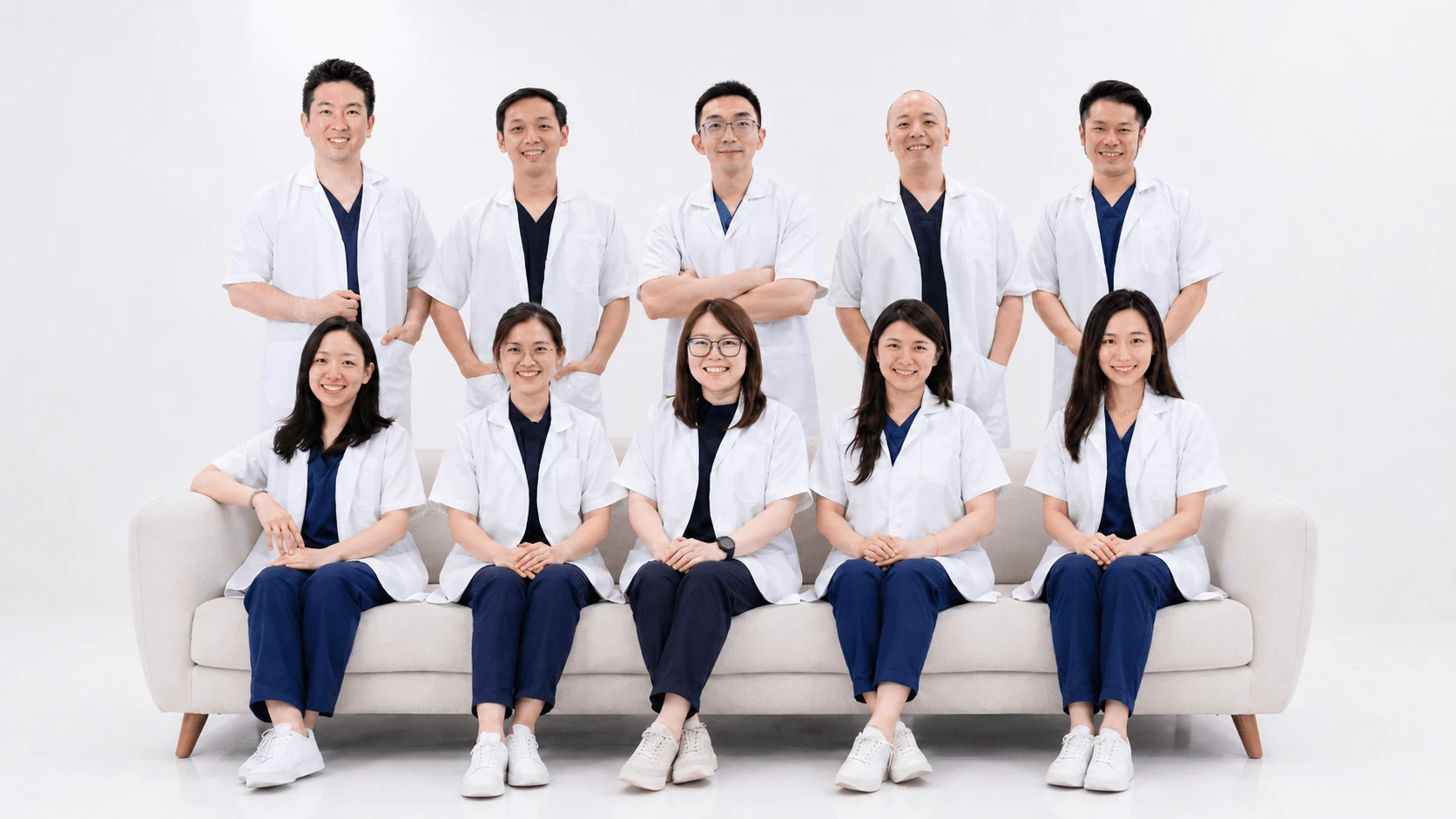 Tooth Buddy Dental Clinic dental team Tooth Buddy Dental Clinic team of dentists in professional uniforms